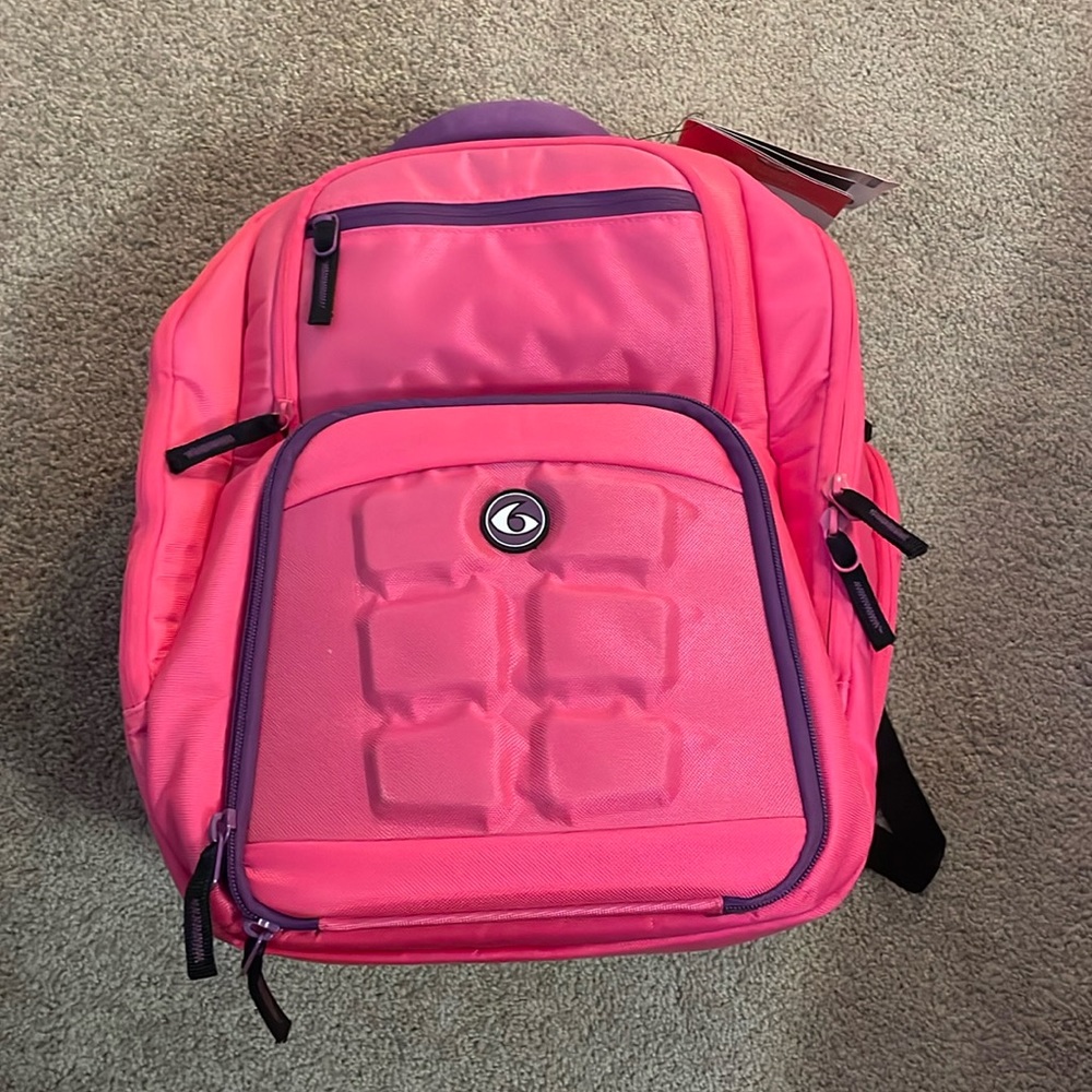Women’s Bright Pink Backpack with Protective Front Panel